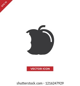 Apple Big Bite Vector Icon