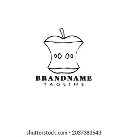 apple bite logo design icon modern template illustration