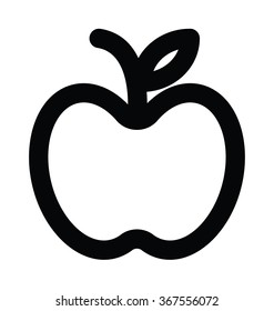Apple Bold Line Vector Icon