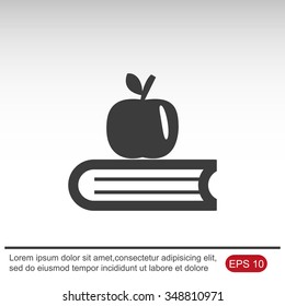 Apple and book