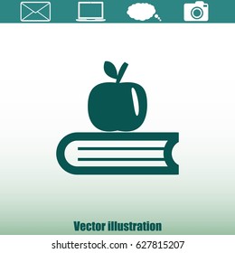 Apple and book