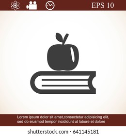 Apple and book