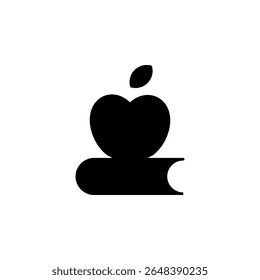 Apple y el libro, Apple, libro, educación, icono del conocimiento