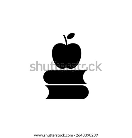 apple and book, apple, book, education, knowledge icon