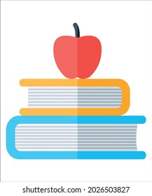 Apple, book fully editable vector icon

