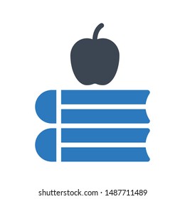 apple book glyph colour vector icon