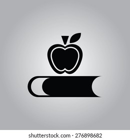 Apple & Book Icon.