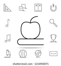 apple book icon. school icons universal set for web and mobile