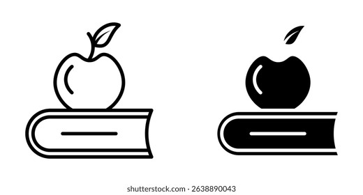  apple book icon white on background