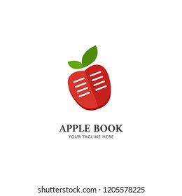 Apple Book logo icon simple symbol design
