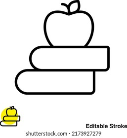 Apple Books Vector Line Icon