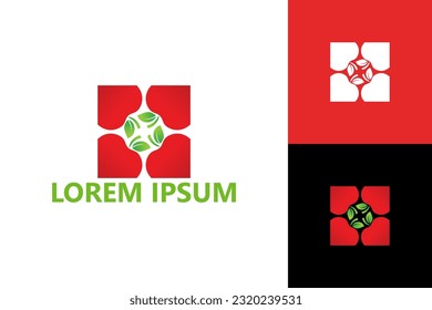 Apple box logo template design vector