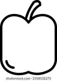 Icono de esquema de cena de desayuno de Apple