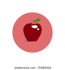 apple in bright colors