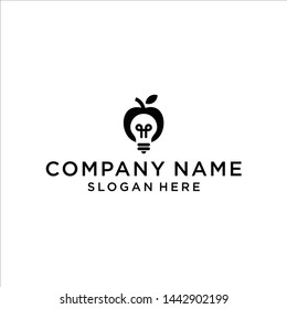 apple bulb logo / apple logo