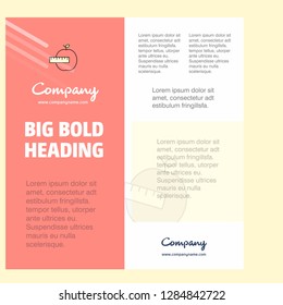 Apple Business Company Poster Template. with place for text and images. vector background