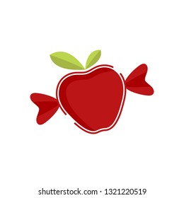 Apple candy illustration