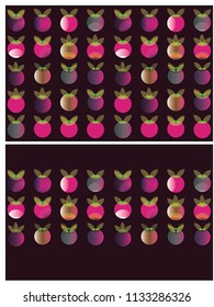 Apple card.Fruits background