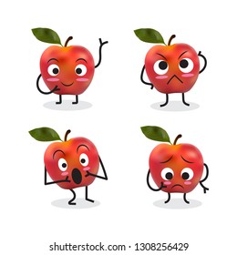 Funny Cherries Vector Isolated Cartoon Emoticons Stock Vector (royalty 