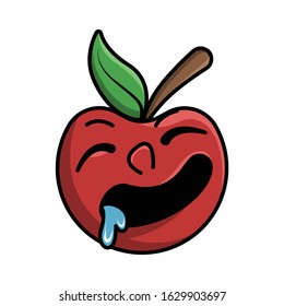 Apple cartoon characters are drool