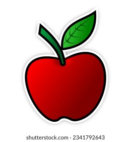 apple cartoon drawing vector illustration design background