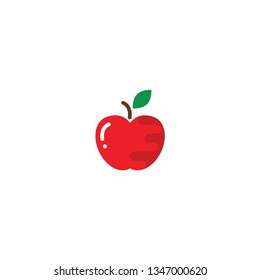 apple cartoon icon on a white background