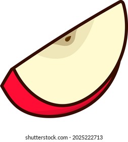 Apple cartoon illustration. style vector apple for design resources