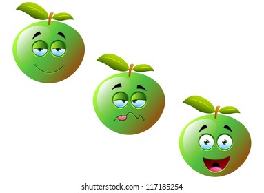 Apple Cartoon Set 4