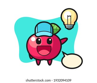 Caricatura del personaje de Apple para tener la idea