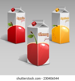Apple, cherry, apricot