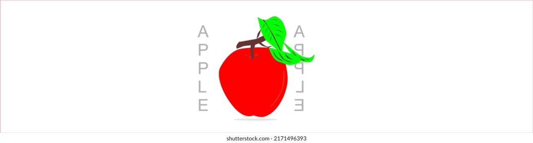 Apple
for children's picture books, icons, stickers or for bag screen printing