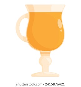 Apple cider cup glass icon cartoon vector. Cocktail bottle. Fruit nature cook