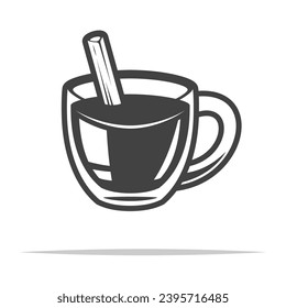 Apple cider drink icon transparent vector isolated