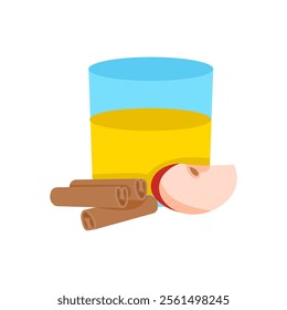 Apple Cider, Halloween Vector Illustration, Isolated