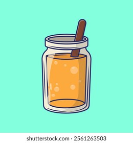 Apple cider, hot cider, mulled cider, apple juice, fall drink, autumn drink, cider drink, apple beverage, autumn beverage, warm drink, vector, illustration, icon.