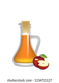 Apple cider isolated