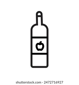 Apple Cider Vinegar Icon, Ideal for Health and Wellness Illustrations