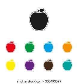 apple - color vector icon