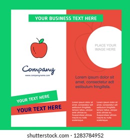 Apple  Company Brochure Template. Vector Busienss Template