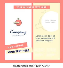 Apple Company Brochure Template. Vector Busienss Template
