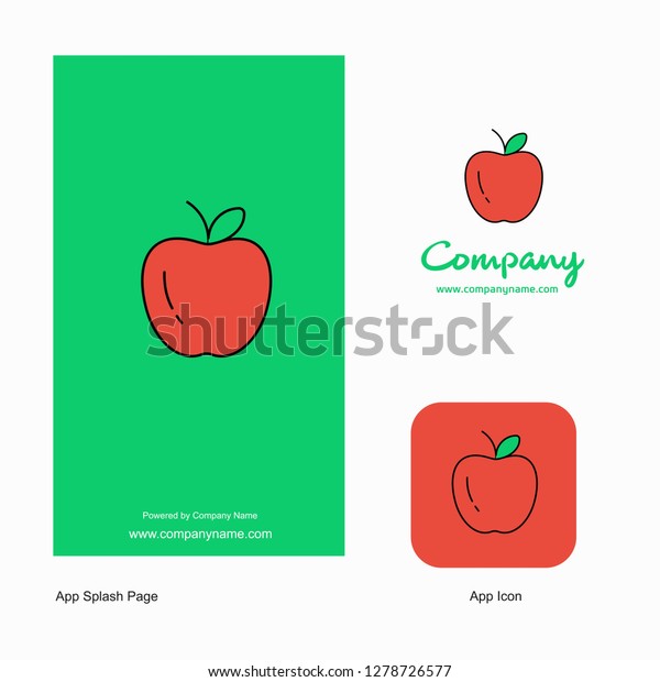 Apple Company Logo App Icon Splash Stock Vector Royalty Free 1278726577