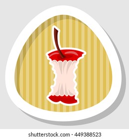 Apple core colorful icon