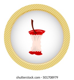 Apple core colorful icon
