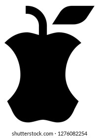 Apple Core Compost Icon