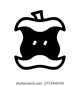Ilustración de diseño de símbolo de Vector de Apple Core