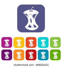 Apple core icons set