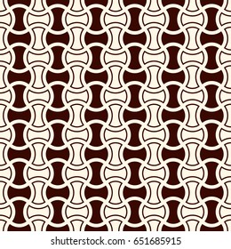 Apple core quilts texture. Bow tie motif. Seamless surface pattern design with classic ornament. Interlocking axehead figures background. Outline digital paper with hammerhead shapes. Vector.