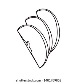 apple cut cooking icon on white background