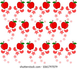 Apple cute background.