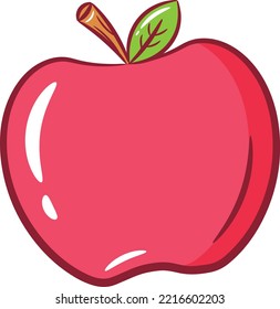 apple cute drawing for school flashcard